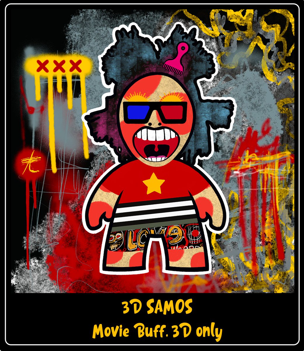 thesamosproject's tweet photo. Freak-Peek! Is 3D still a thing? π€£, this Samos sees the world in 3D, while others may have strange egg-eyes, quadruple vision, or crossed vision, 3D sees it all. #Freakipedia
#Samos #Samosproject #newNFT #NFTdrop #NFTcollectibles https://t.co/g96VHETXPO
