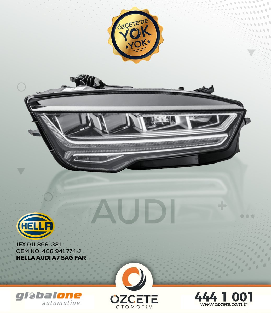Özçete’de Yok Yok!

Her marka araç marka ve modeline uygun çözümleri sunan Özçete Otomotiv’in 200 tedarikçide 75.000 çeşit parça bulunabilirliğini B2B portalından inceleyebilirsiniz.

Hella Audi A7 Sağ Faar