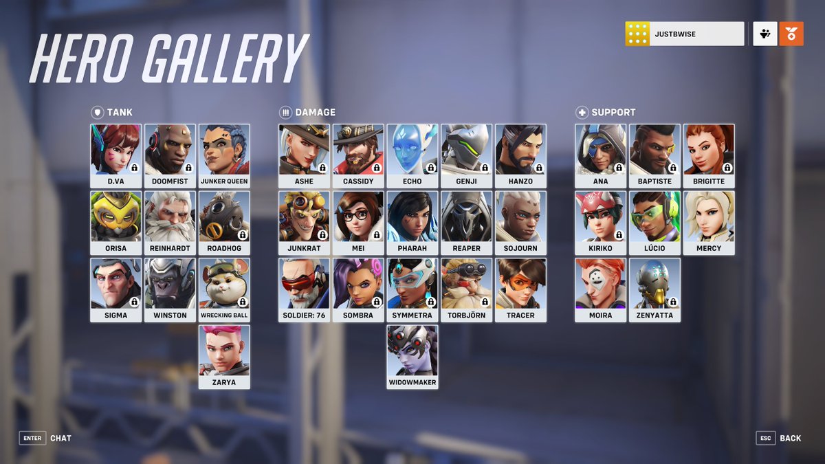 justbwise7721's tweet photo. @PlayOverwatch why can't I play any of these heroes??? I have to have the battle Pass for this??? https://t.co/4GSSLcIzuZ