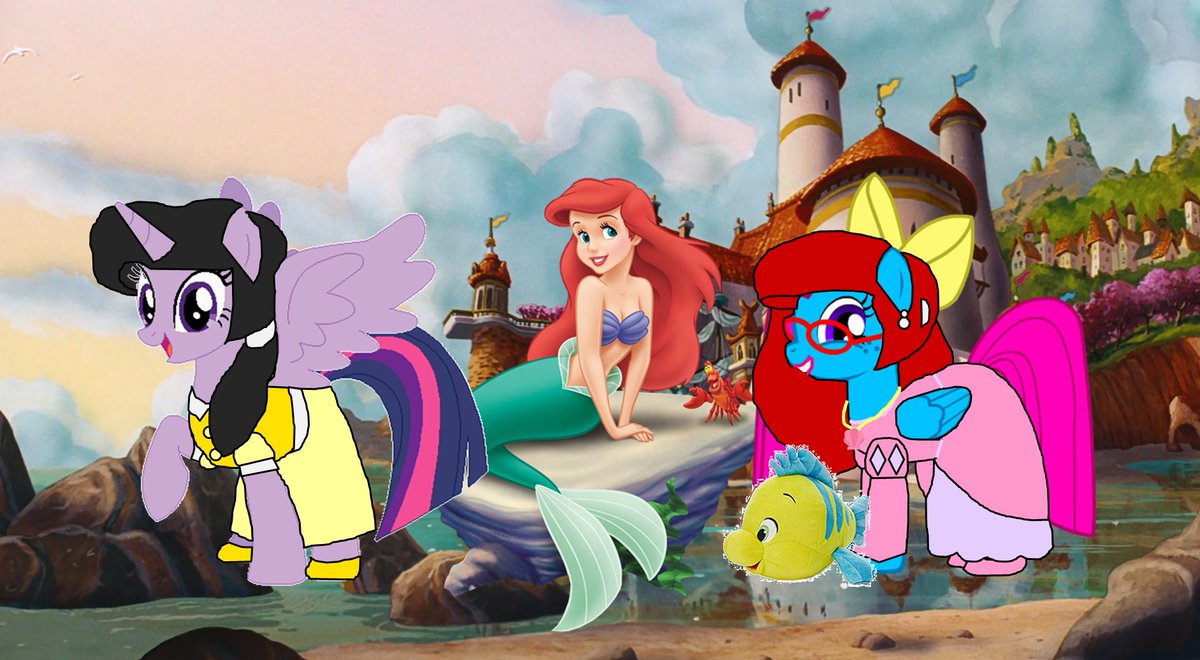 SerenaMNorris's tweet photo. @Italiobas Serena/Candy Dancer: Goodnight Fluttershy! You mean Anniversary by the way, not Anaverserry.
Twilight Sparkle: *as Melody* And thanks everypony for also celebrating Jodi Benson's birthday!
Ariel: Yeah, thanks everyone! https://t.co/OUWYvprnxz