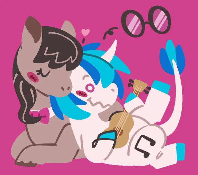 horse lesbians (happy bday, mlp!) 