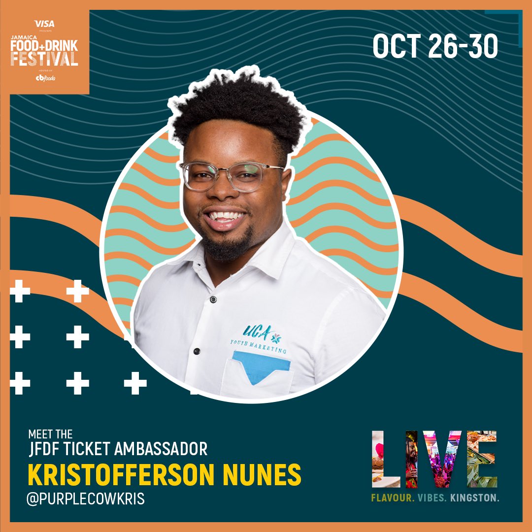 JAFoodandDrink's tweet photo. Welcome our ticket ambassador @PurplecowKris! 🥳🥳
Link our Ambassadors for tickets and info for your favourite JFDF2022 events.
Pork Palooza
Crisp
Picante
#JFDF2022 #JFDFLIVE #FlavourVibesKingston https://t.co/zclbNSsBGQ