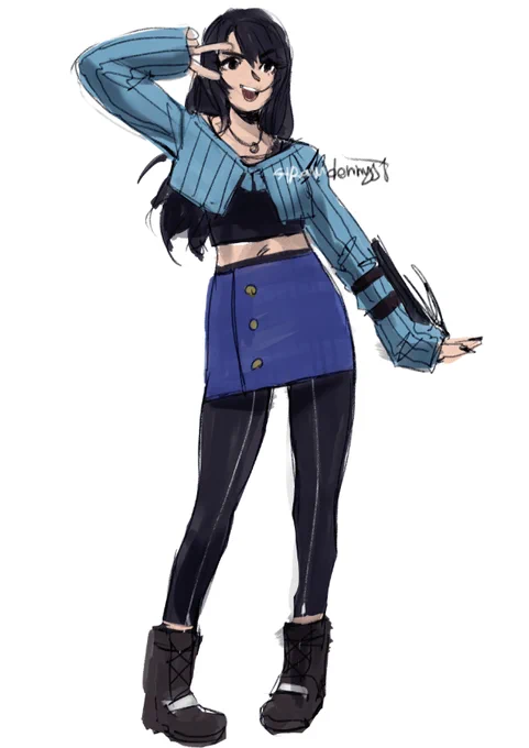 Redesign of Rinoa in 5 minutes, because I can. 