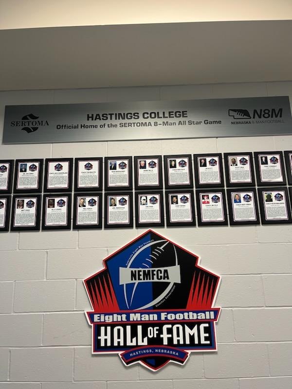 ⁦<a href="/NE8manFB/">NEMFCA</a>⁩ ⁦<a href="/1000ydguy/">Bobby Mills Jr.</a>⁩ ⁦<a href="/HuskerlandBob/">Bob Jensen</a>⁩ ⁦<a href="/SuitUpVarsity/">Suiting Up Varsity🟧</a>⁩ New permanent home of 8-Man Hall of Fame, Lynn Farrell Arena at Hastings College!