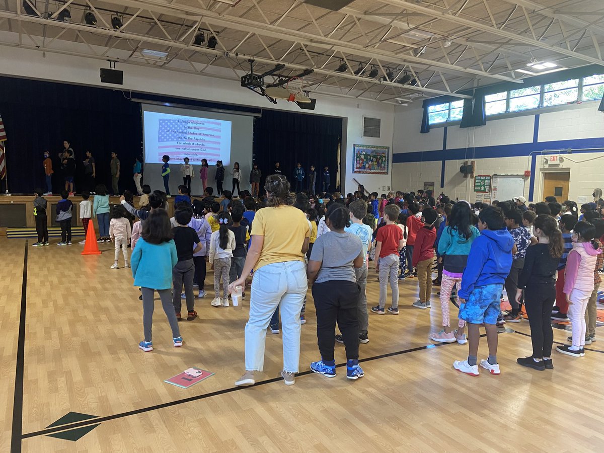 MrsCookWI's tweet photo. Wicoff’s First Schoolwide Meeting of the Year led by 3rd Grade @mwelborn12 https://t.co/PNs7ztGvNj