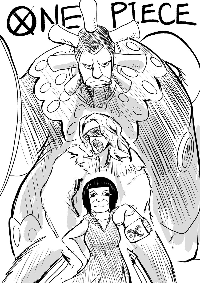 誕生日なので、自分と同い年のワンピースキャラを描きました。 