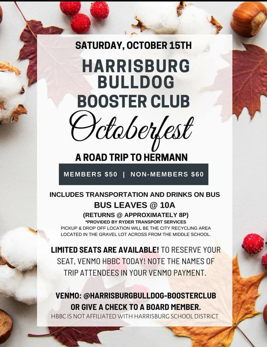 ottjimmy's tweet photo. Limited seats available for a great day trip! @HburgBoosters 
Contact @ottjimmy @Scole211 @Alisha25910165 Jaimie Sublett or Dawn Stephenson for a spot https://t.co/rnhOYjnKPJ