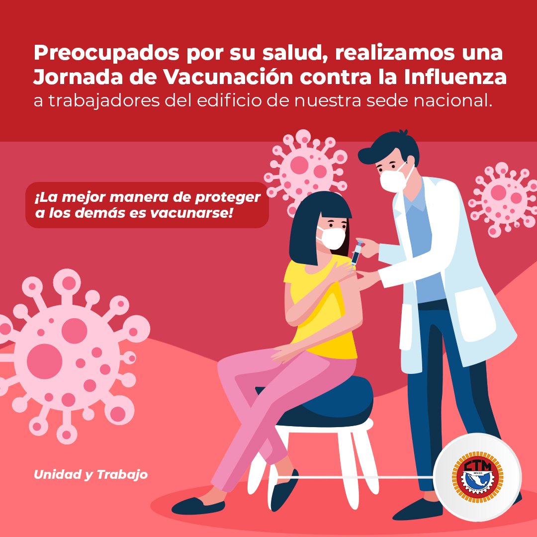Hoy realizamos una Jornada de Vacunación para proteger la salud de las y los trabajadores del edificio de nuestra sede nacional.👷‍♂️💉👨‍⚕️

¡Unidad y Trabajo!