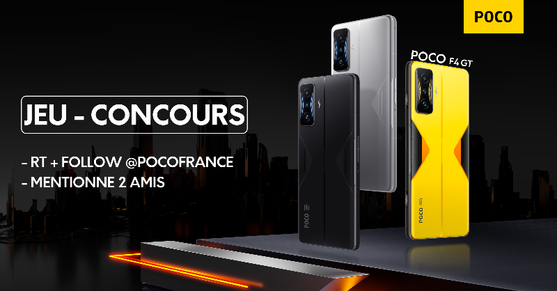 POCOFrance's tweet photo. Tentez de remporter l'ultime smartphone pour le gaming avec ce concours spécial 40k followers 

Pour participer :
🔄 RT et Follow @Pocofrance
💛 Mentionnez un ami en commentaire 

TAS le 1er novembre 🤞🏼 https://t.co/zygvajaKVr