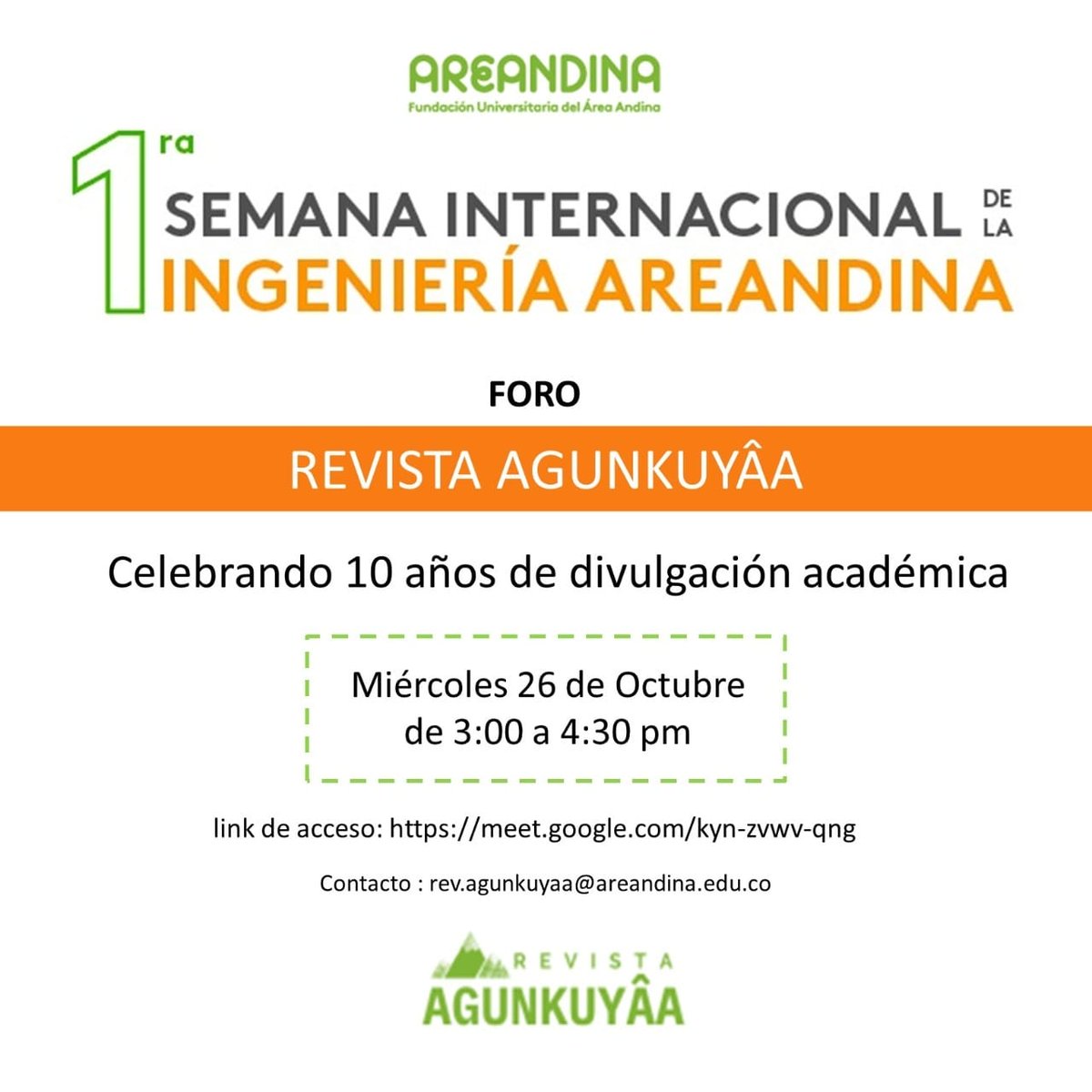 masierraperez's tweet photo. Octubre es un mes en @Valledupar lleno de eventos importantes y @Areandina se suma con la SEMANA INTERNACIONAL DE LA INGENIERÍA @aidasanes @CARLOSED8 @gelcagutierrez https://t.co/BkyiTiVlGT