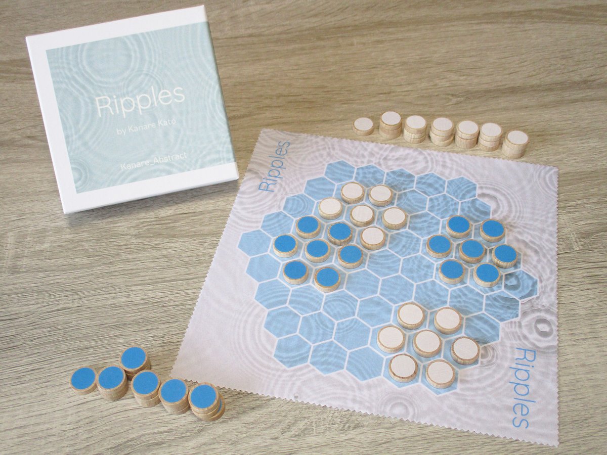 Kanare_Abstract's tweet photo. New games "Borderland" and "Ripples" have been added to the catalog. https://t.co/qJ10K8amXT

#boardgame #boardgamejp #tabletopgames #tabletopgaming #abstractstrategygames #Kanare_Abstract https://t.co/9vbaO5hNd8