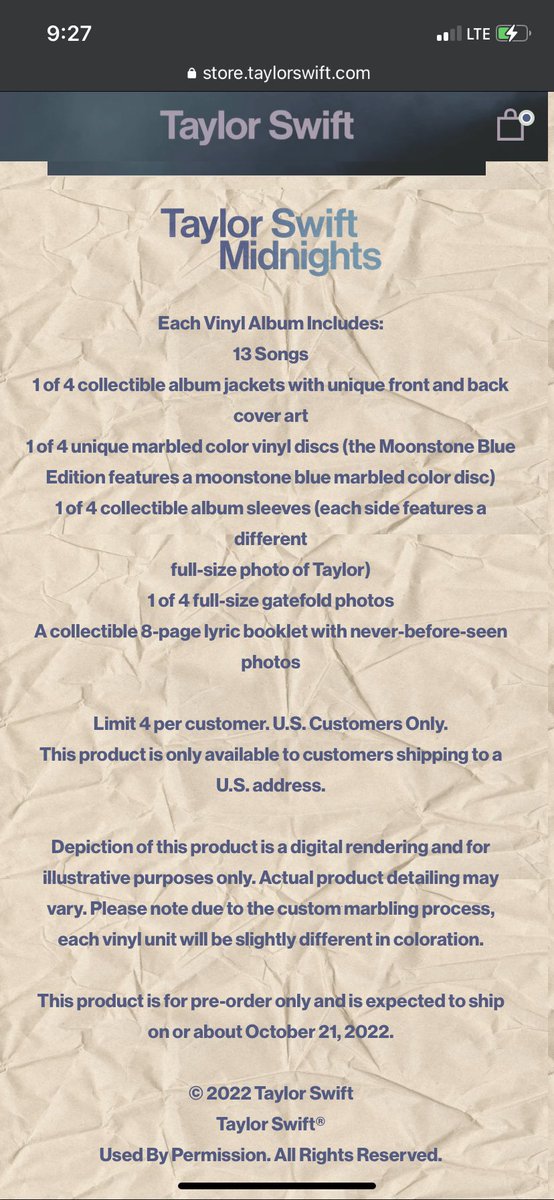 repuhtayytion's tweet photo. HELPP #SWIFTIES! I NEED A PICTURE OF THE DESCRIPTION OF ONE OF TAYLORS SIGNED MIDNIGHTS CD FROM THE USA Store! 😭😭😭 Like THIS but again a SIGNED:
#TSmidnighTS #TaylorSwift #TaylorSwiftSignedCD #SignedCDs #SignedCd #MidnightsCD https://t.co/tyNeBeGwyU