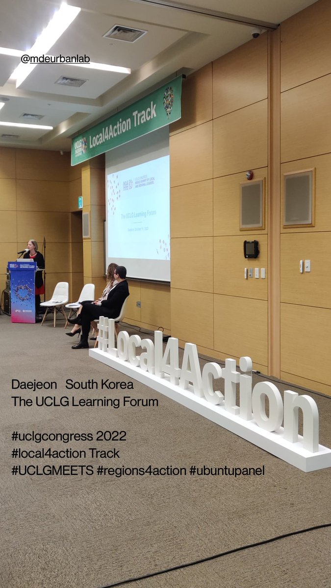 PerezJaramilloA's tweet photo. Daejeon
South Korea
The UCLG Learning Forum

#UCLGCongress 2022 
#Local4Action Track 
#UCLGMEETS #Regions4Action #UBUNTUPanel

@uclg_org
@ForumOfRegions 
@UCLG_Saiz 
@anibalgaviria 
@antioquia2040
_
@lab_mde https://t.co/D3PJtFLNLJ