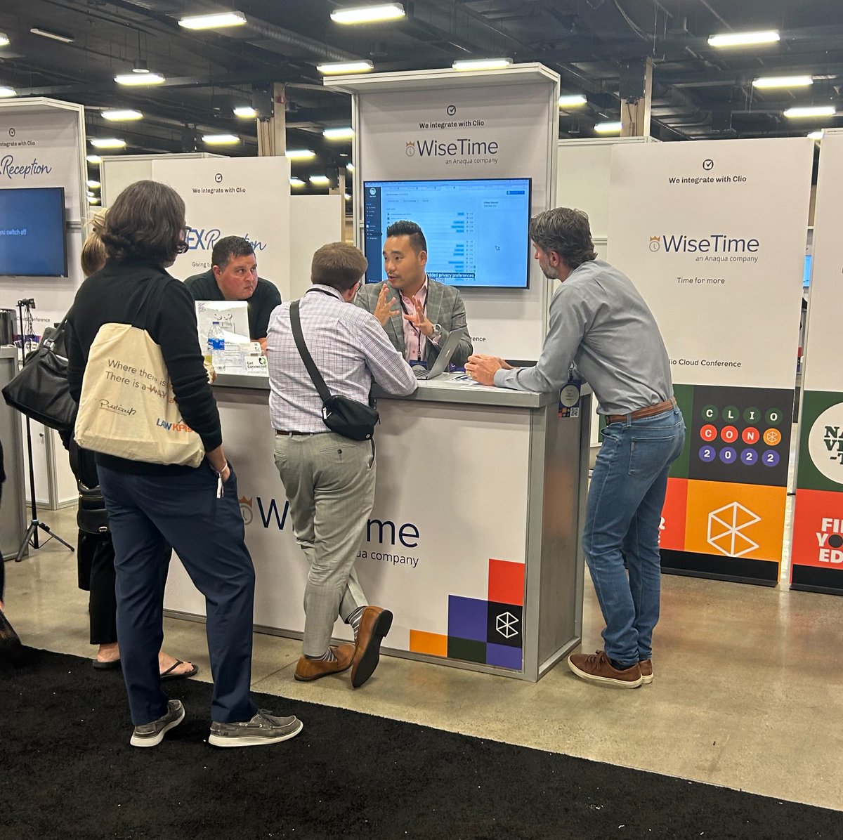 WiseTimeData's tweet image. We&apos;re having a great time meeting you all at #ClioCon! If you&apos;re here, be sure to join our product presentation on Tuesday, 10.40am and stop by our stand to go into our prize draw for Apple AirPods Pro. Find us across from the Clio Success Centre.