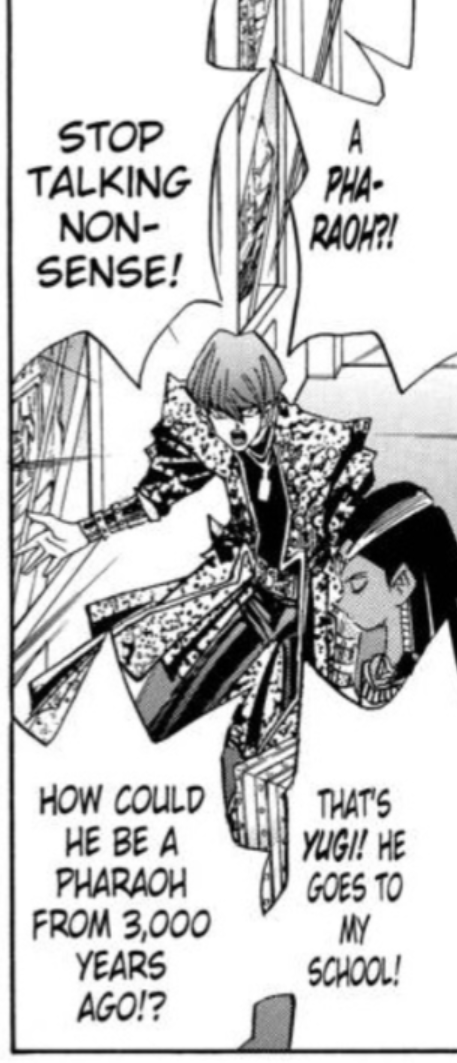something deeply messed up about Duelists-era Kaiba acknowledging that he goes to high school. i thought they forgot he did that.