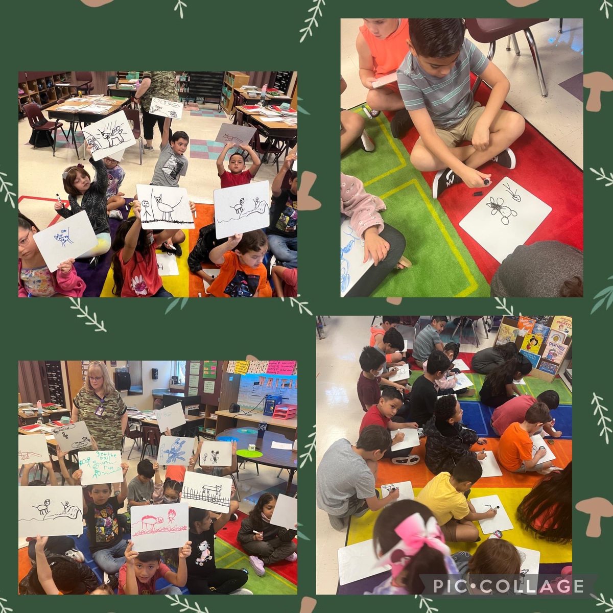 Mrs. Monsibaiz's class practiced creating mental images while reading.