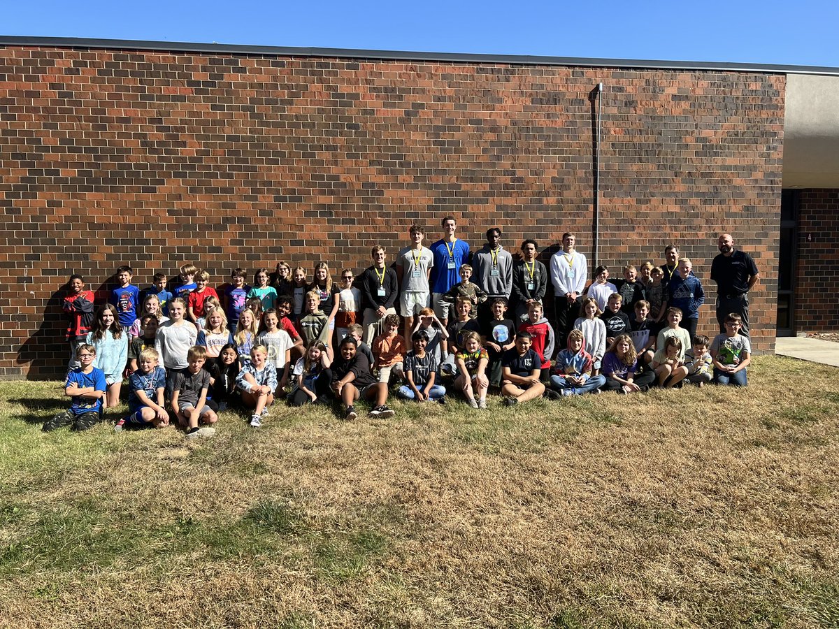 Our fifth graders had a few special guests in the room today. They had an amazing opportunity where some  <a href="/BluejayMBB/">Creighton Men’s Basketball</a> players came to check out what fifth grade was all about. We read some books, answered questions, and even played “Art Says.” All of the students were stoked!