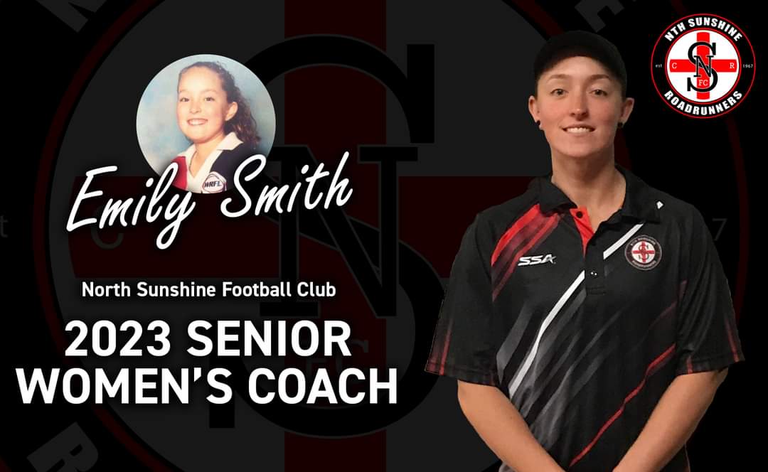 We are very excited to announce that Emily Smith will be our Senior Women's Coach for season 2023.

Emily, a current representative of the <a href="/CollingwoodAFLW/">Collingwood AFLW</a> squad is coming home to where she played her junior footy, the mighty Roadrunners! 🔴⚪⚫

@WesternRegionFL <a href="/aflwomens/">AFL Women's</a>