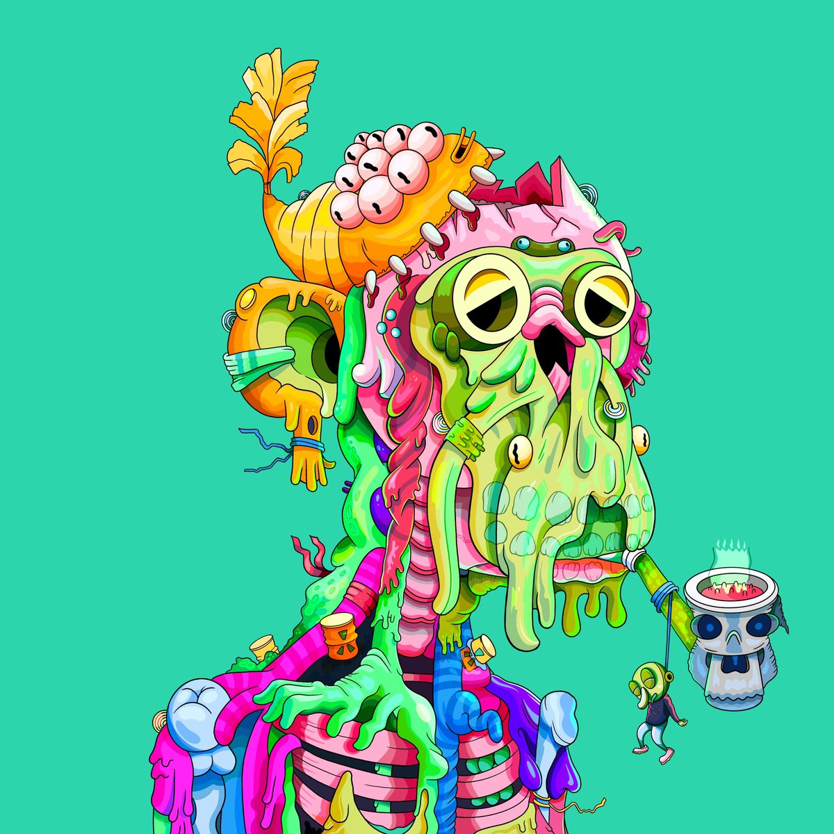 tayl0rnelson's tweet photo. Appreciation post for the filthiest Mutant derivative ever created (biased opinion) @BoredApeYC 

Compliments of @birdcapstuff https://t.co/ZmiQFzuP3o