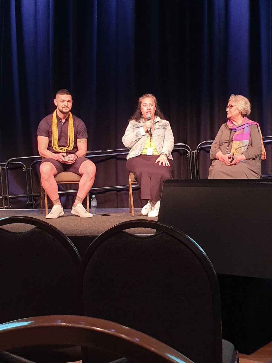 Tanya Muagututi'a - Next generation of young leaders who help with festivals in Otepoti with support of Creative NZ we can empower our community. 
Knowledge and letting young people know the work they do is important and appreciated.
#pacificartssummit2022 
@CreativeNZ <a href="/531pi/">531pi</a>