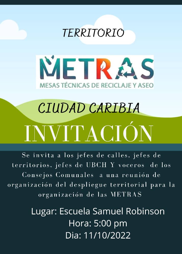 Metrasoficial's tweet photo. #10Oct2022 Organización es el primer vertice de las #Metras y en plena arrancada vamos sumando voluntades en el territorio de Ciudad Caribia, la de Chávez @Joselopezpsuv, @numamolina, @gestionperfecta,@NicolasMaduro,@dcabellor https://t.co/0gSwBAIupy