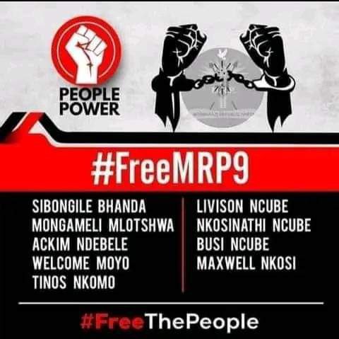 MakomboreroH's tweet photo. #MRP9 were convicted to 36 months for protesting #NoToPoliceBrutality.
34 apostolic sect members have over 4 months in pretrial detention for protesting #NoToPoverty.
#Nyatsime17 have spent 119 days in pretrial incarceration for demanding #JusticeForMoreblessingAli.
#FreeThemAll! https://t.co/r88JadUzWj