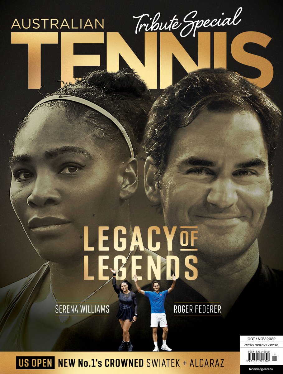 The legacy of legends 🌟 With a combined 47 cover appearances over the past four decades, @serenawilliams and @rogerfederer star in our latest issue. Exploring their superstar careers from start to finish, it’s a tribute not to be missed.