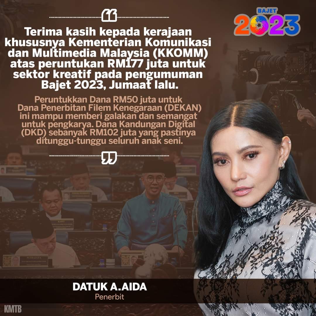 #Bajet2023 - terima kasih #KKOMM bantu penggiat seni. @kkmm_gov <a href="/FinasMy/">Finas Malaysia®™</a> <a href="/AnnuarMusa/">Annuar Musa</a>