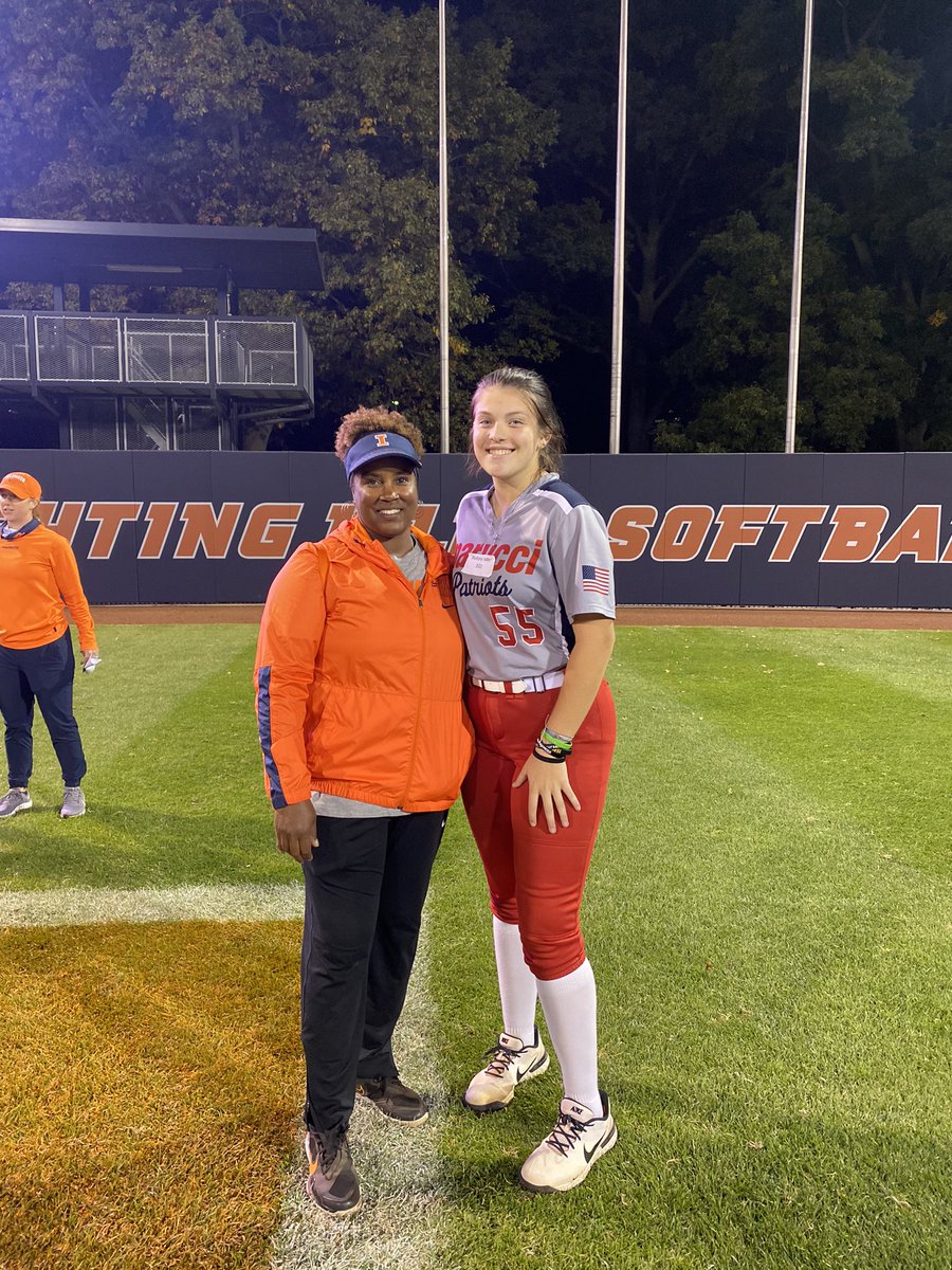 Thanks so much to <a href="/IlliniSB/">Illinois Softball</a> and the amazing coaching staff for having me on the tour this morning and the camp this afternoon. I learned a lot of new things and gained friendships with some girls at the camp as well. <a href="/fosterfastpitch/">F O S T E R F A S T P I T C H</a>