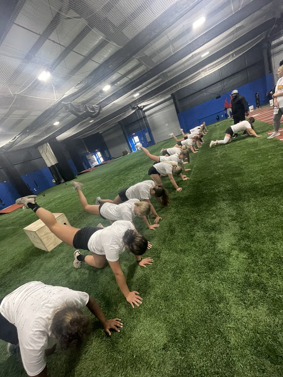 CommandoSB's tweet photo. It’s Homecoming Week at HHS! To keep the fun going during workouts, today’s theme was Softball White Lies. 
Here’s the best “white lie”— OUR OPPONENTS ARE OUTWORKING US 🫢🫢
#team44 #commandopride https://t.co/361zR17Fti