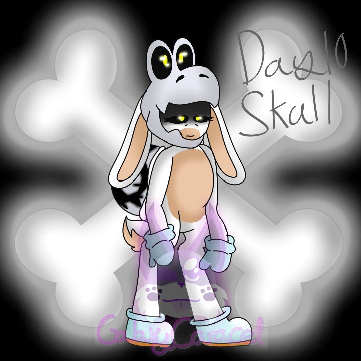 CaracalGalaxy's tweet photo. Day 10! Skull and um I had no idea what to do for this drawing so I just took a dry bone and combined it with a rabbid... Enjoy the art qwp💦 #DryBone #MarioRabbids #MarioRabbidsSparksofHope #Halloween2022 #DigitalArtist #digitalart #digitaldrawing #art #artistsontwitter #day10 https://t.co/EGjzfNRUMS