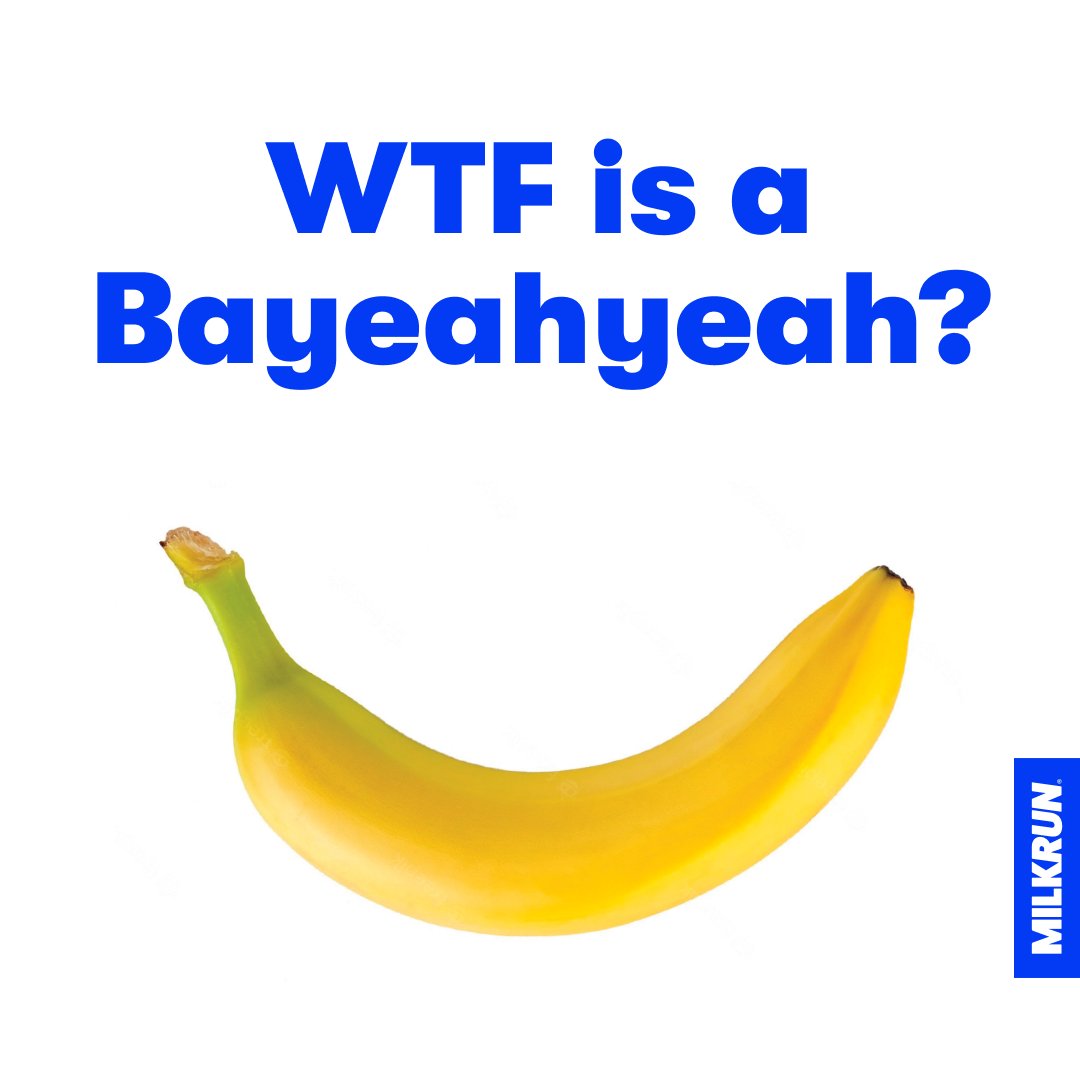 We just invented a new fruit called the bayeahyeah. Bayeahyeahs are exactly the same as bananas in every way except they cost 20c more. That extra money will go directly to Lifeline with MILKRUN matching every dollar raised. Shop bayeahyeahs on MILKRUN now. #mentalhealthawareness