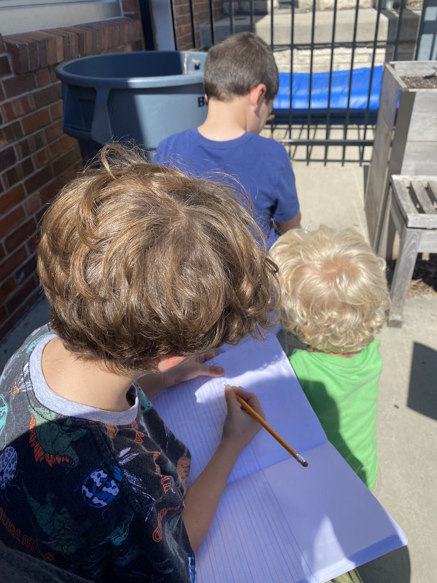 Better late than never! We’re soaking up this lovely fall weather and last little while we’ll be able to do writing outside before it gets too chilly. I love days like these, where kids are genuinely excited about taking learning into their own hands. 

Teaching is the best.🖤