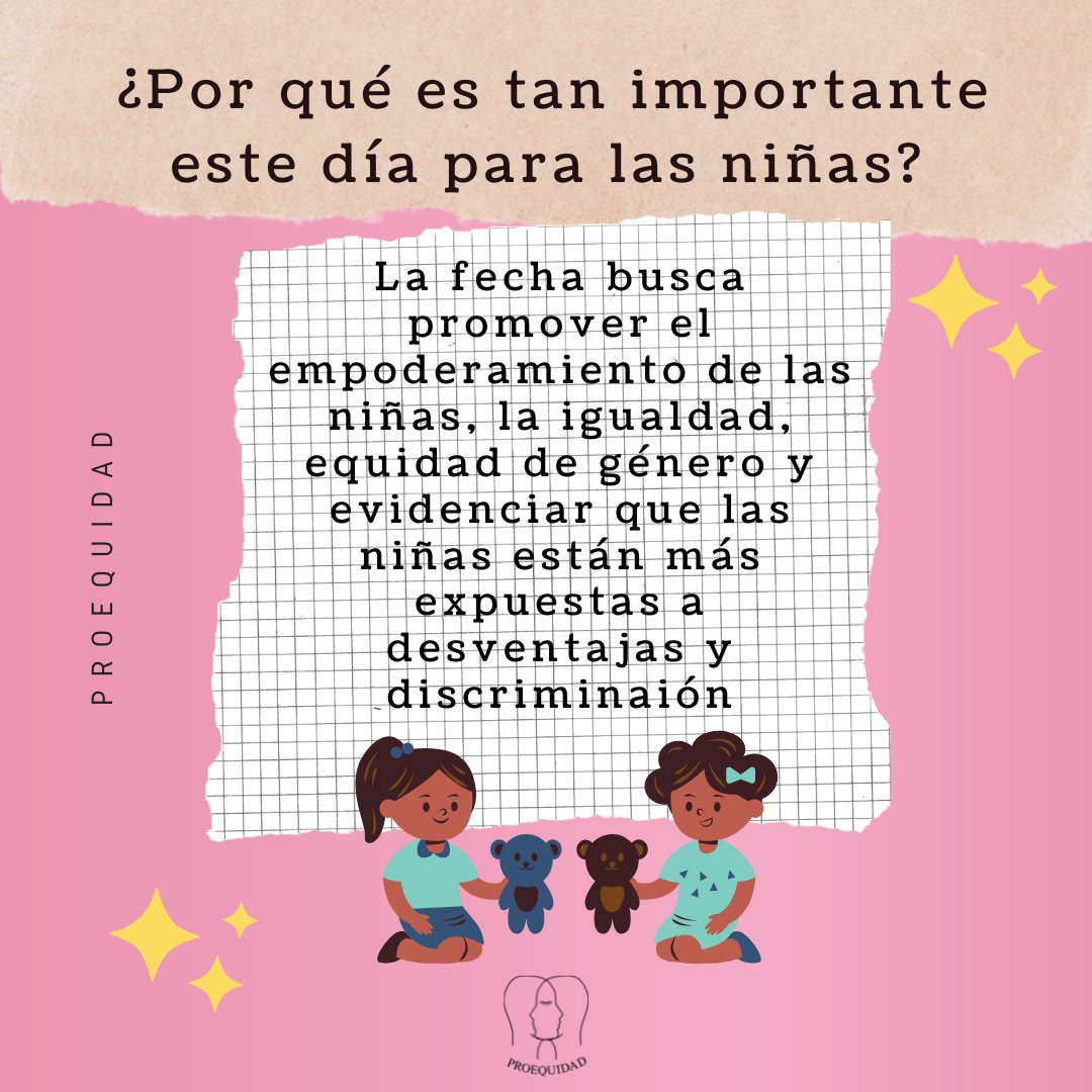 ProequidadAC's tweet photo. ✍ 11 de octubre "Día internacional de la niña" 👧
#Proequidad #DíaDeLaNiña #11deOctubre #Toluca #Metepec #EstadoDeMéxico #Edoméx https://t.co/HKyTcjSSqW