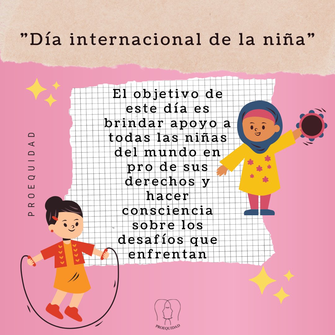 ProequidadAC's tweet photo. ✍ 11 de octubre "Día internacional de la niña" 👧
#Proequidad #DíaDeLaNiña #11deOctubre #Toluca #Metepec #EstadoDeMéxico #Edoméx https://t.co/HKyTcjSSqW
