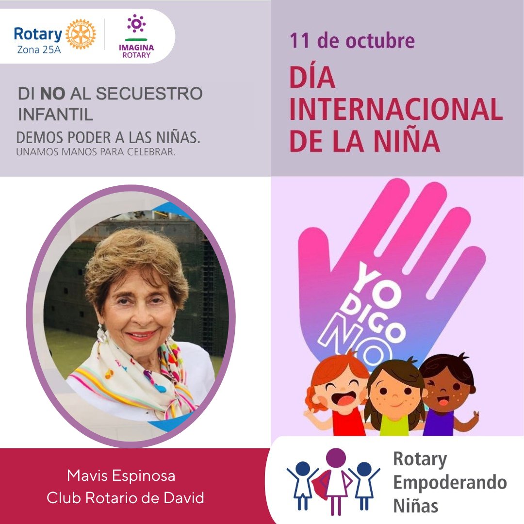 rotariodavid's tweet photo. Casi 1 de cada 4 niñas de entre 15 y 19 años en todo el mundo no recibe educación, empleo o capacitación, en comparación con 1 de cada 10 niños. (Fuente : Organización Naciones Unidas)
#rotariosdedavid #rotary4240 https://t.co/ItCjbhpauB