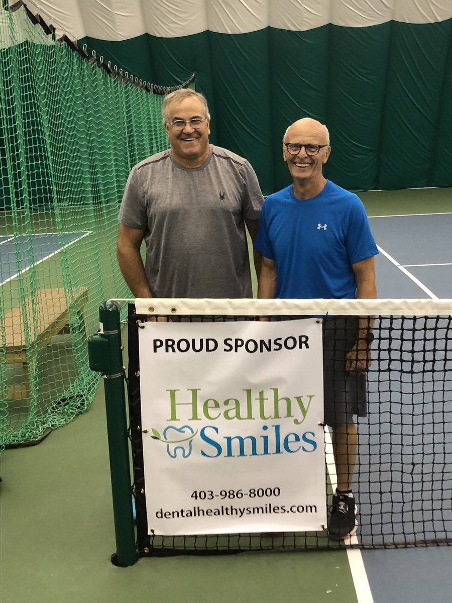 Thanks Ferdie for recruiting Dr. Chan and the wonderful people at Healthy Smiles for our Banner Sponsorship Program. Please welcome Dr.Chan and staff  to RDTC. Please support Healthy Smiles😎👏🎾👍 Board members  Darrell and Alf welcome our newest banner sponsor- HEALTHY SMILES
