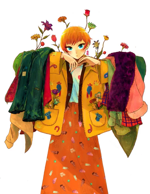 そういえば先月表紙で描いたこの絵でアヤメが着てる服の元ネタはこれですちなみにシャイニングで奥さんが狂ったジャックニコルソンに追い回される前に着てるやつもこれです 