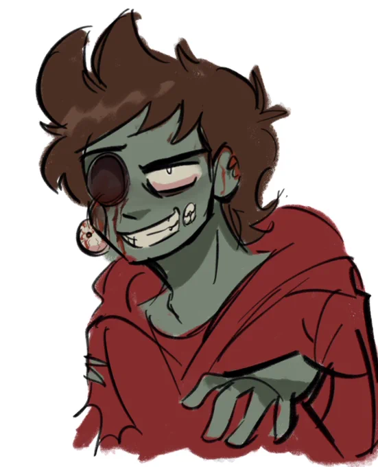 blood , body horror //eddsworld fanart jumpscare 