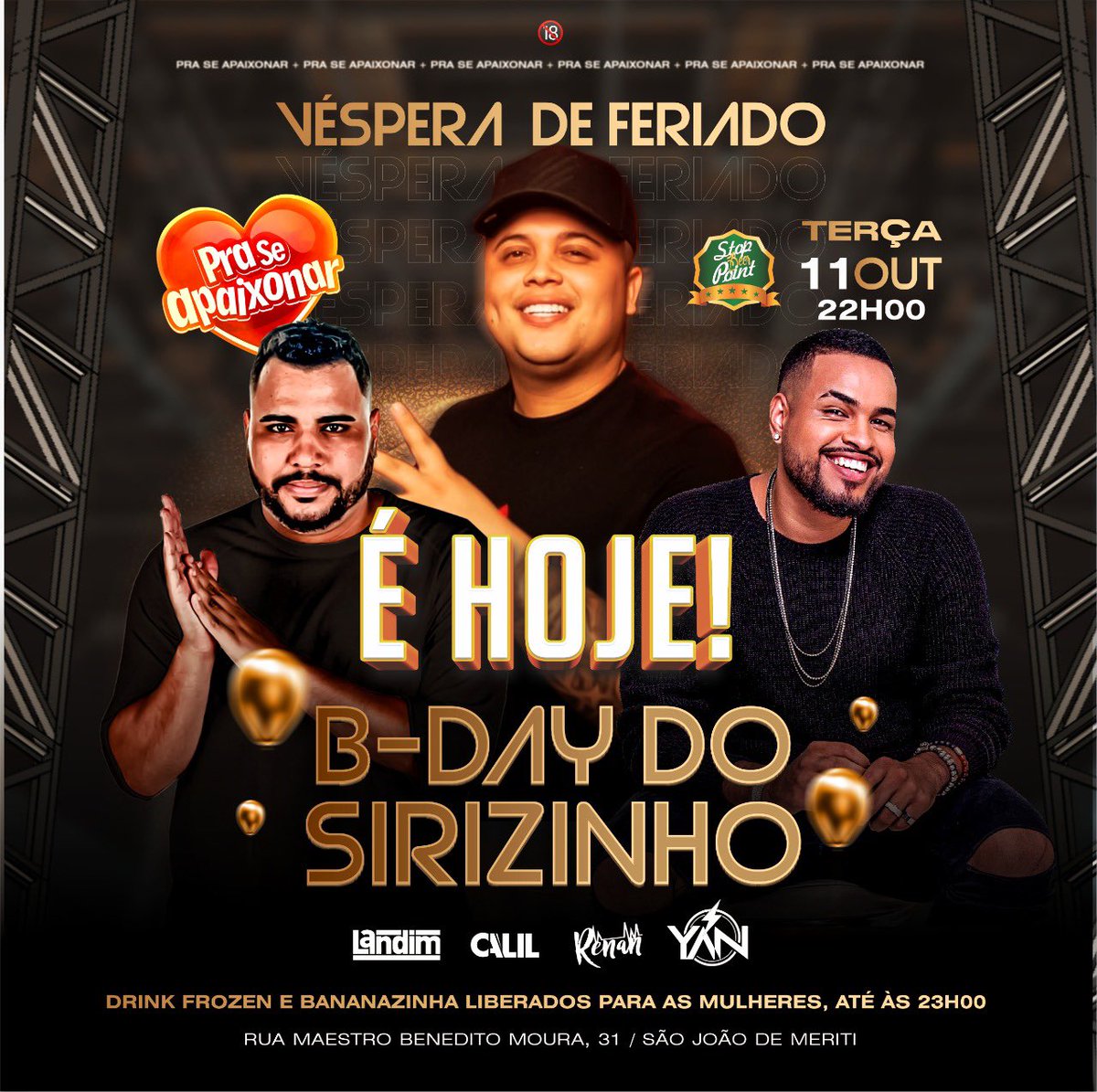 Hoje é dia de parar São João está geral convidado vambora!!!!!