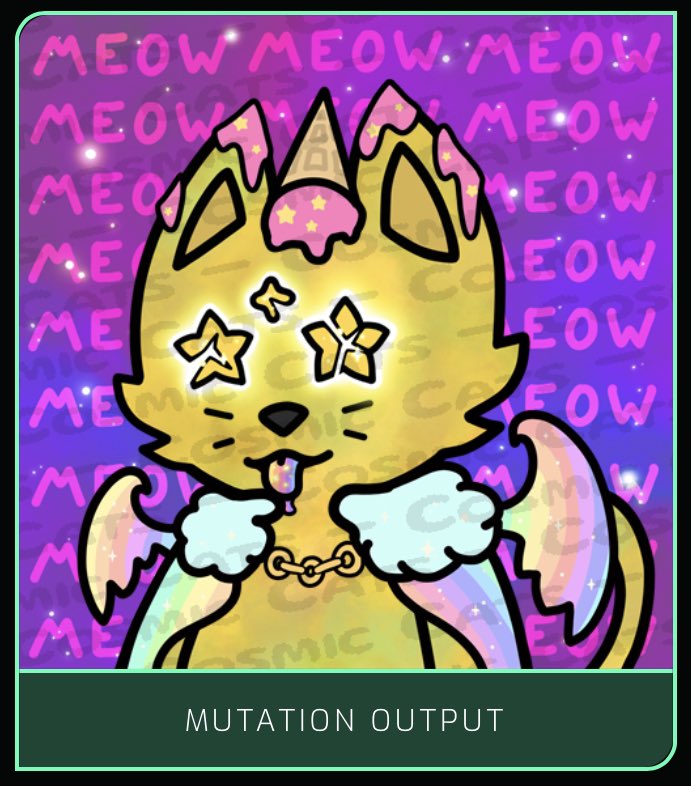 Hambotweets's tweet photo. Just bought these 2  @CosmicCats_  for mutations on October 16th! 

mix and match the traits you want to mutate &amp; combine your cats w/ @alienfrens @fishyfamNFT &amp; @Deadfellaz !

What are you waiting for? 

#getcosmic #cosmiccats #alienfrens #deadfellaz #fishyfam https://t.co/l7rVrOuJR1