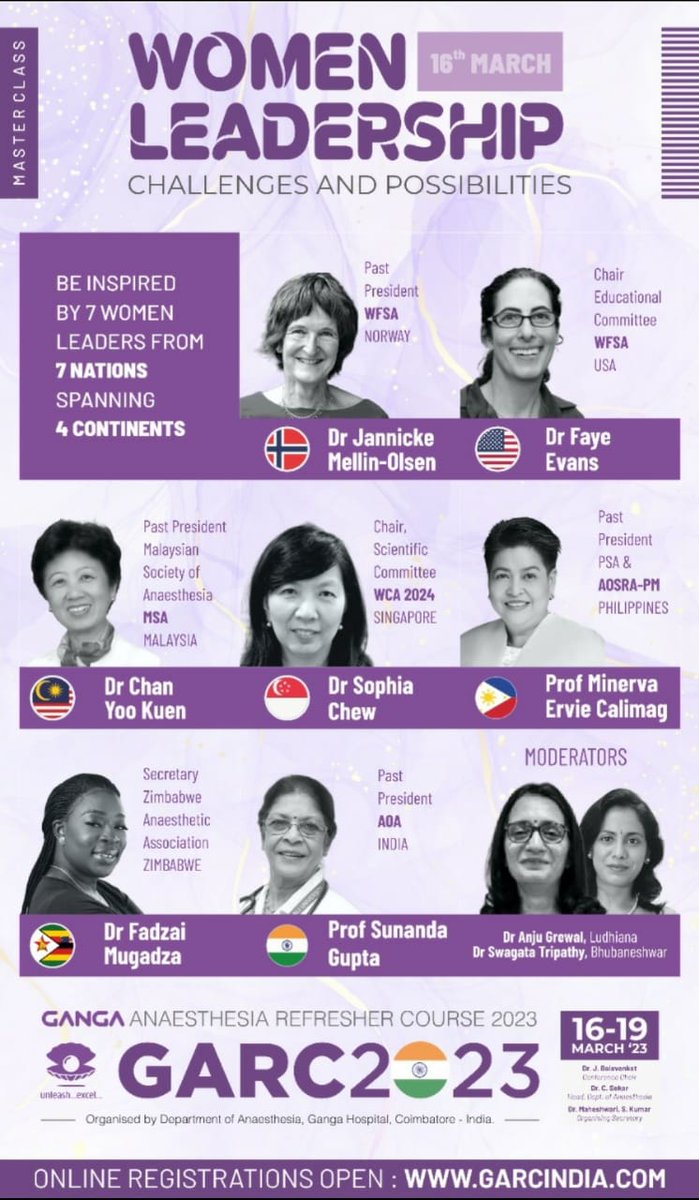 Exciting news!!! *
#GARC2023 
Registration is open* - Register online at *garcindia.com*

100+ talks, 20 reputed international faculty, 75+ esteemed national faculty, 8 structured workshops
