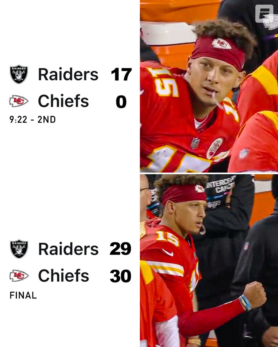 Comeback COMPLETE for the Chiefs on MNF mnf ESPN espn