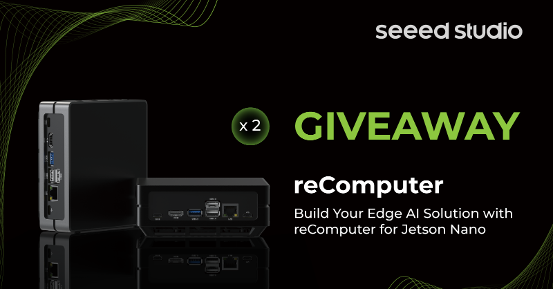 seeedstudio's tweet photo. Looking for a perfect device for your Edge AI applications? Build it with #reComputer J1010 for @NVIDIAEmbedded Jetson Nano. Reply your idea to win one for free.

Rules:
1. Follow @seeedstudio
2. Like &amp; RT
3. Reply your project idea with reComputer 

2 winners announced Oct.20th