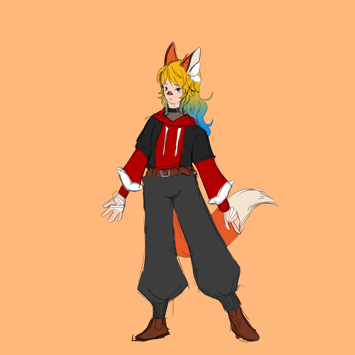2425Fox's tweet photo. If I ever had a vtuber arc this is what I'd want the model to be tbh https://t.co/YbdUvhKtJK