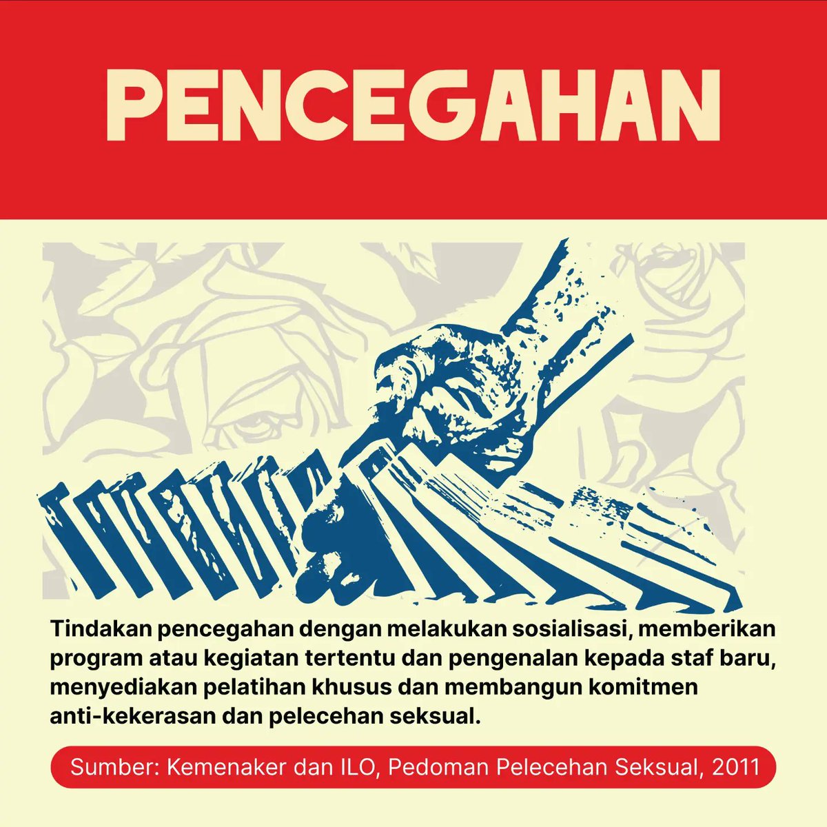 SINDIKASI_'s tweet photo. Kasus kekerasan seksual di dunia kerja terus terjadi. Pemberi kerja atau perusahaan wajib memberi perlindungan bagi pekerja. Apakah pemberi kerjamu sudah melakukan langkah perlindungan dari kekerasan?

Desain by @fyzagon

#5adarkerjalayak
#kerjalayak
#sindikasi
#ratifikasikilo190 https://t.co/udxAm3UQ0G