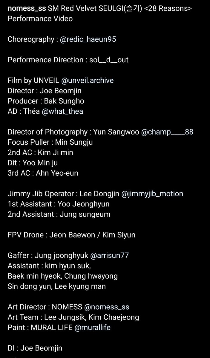 KSG Updates on Twitter "28 Reasons Performance Video production team