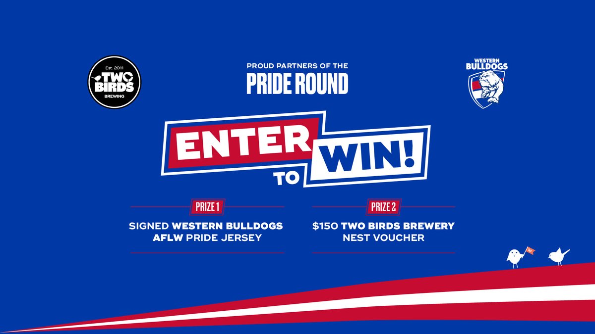 Our Pride Round match partner, <a href="/TwoBirdsBrewing/">Two Birds Brewing</a> have something special brewing.   

🗳Enter your chance to WIN two prizes here: bit.ly/3rLKk72