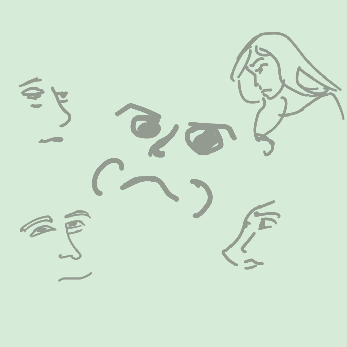 siphimir's tweet photo. Today I've begun a style revamp, time to revise how I draw. But step one is a baseline, so enjoy these silly practice faces for now!

#clipstudiopaint #findingmystyle https://t.co/xLCAkdzq30