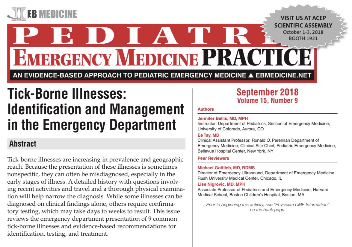 Our Wilderness Medicine Mini Fellowship held their first journal club tonight, hosted by our fearless leader in WM, Dr. Zina Semenovskaya! We kicked it off with tick borne illnesses &amp; heard anecdotes from our residents and attendings of rare vector-borne diseases seen in the ED.